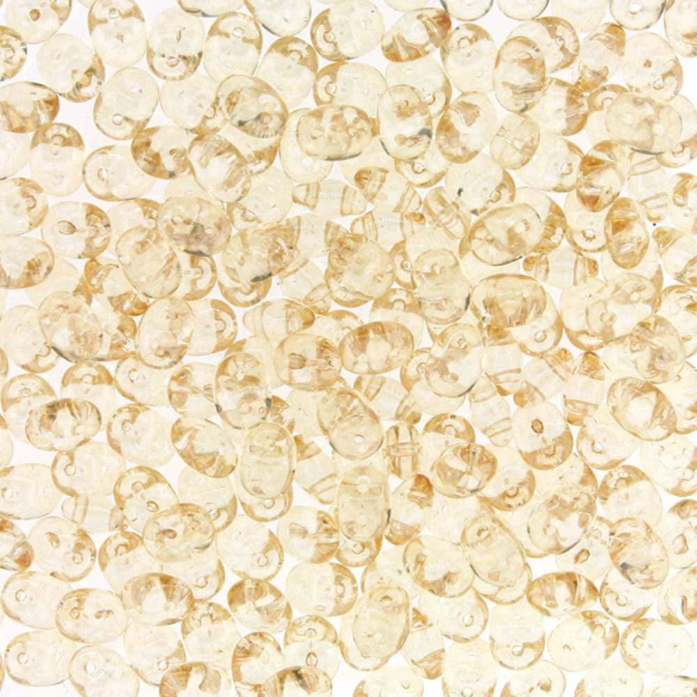 Superduo Beads, Crystal Orange Luster, 10g.
