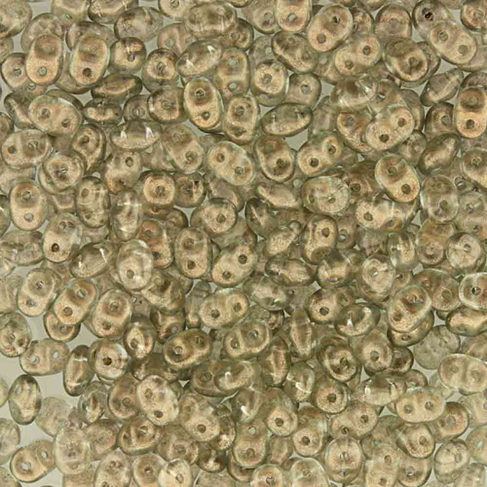 Superduo Beads, Halo Champagne, 10g.