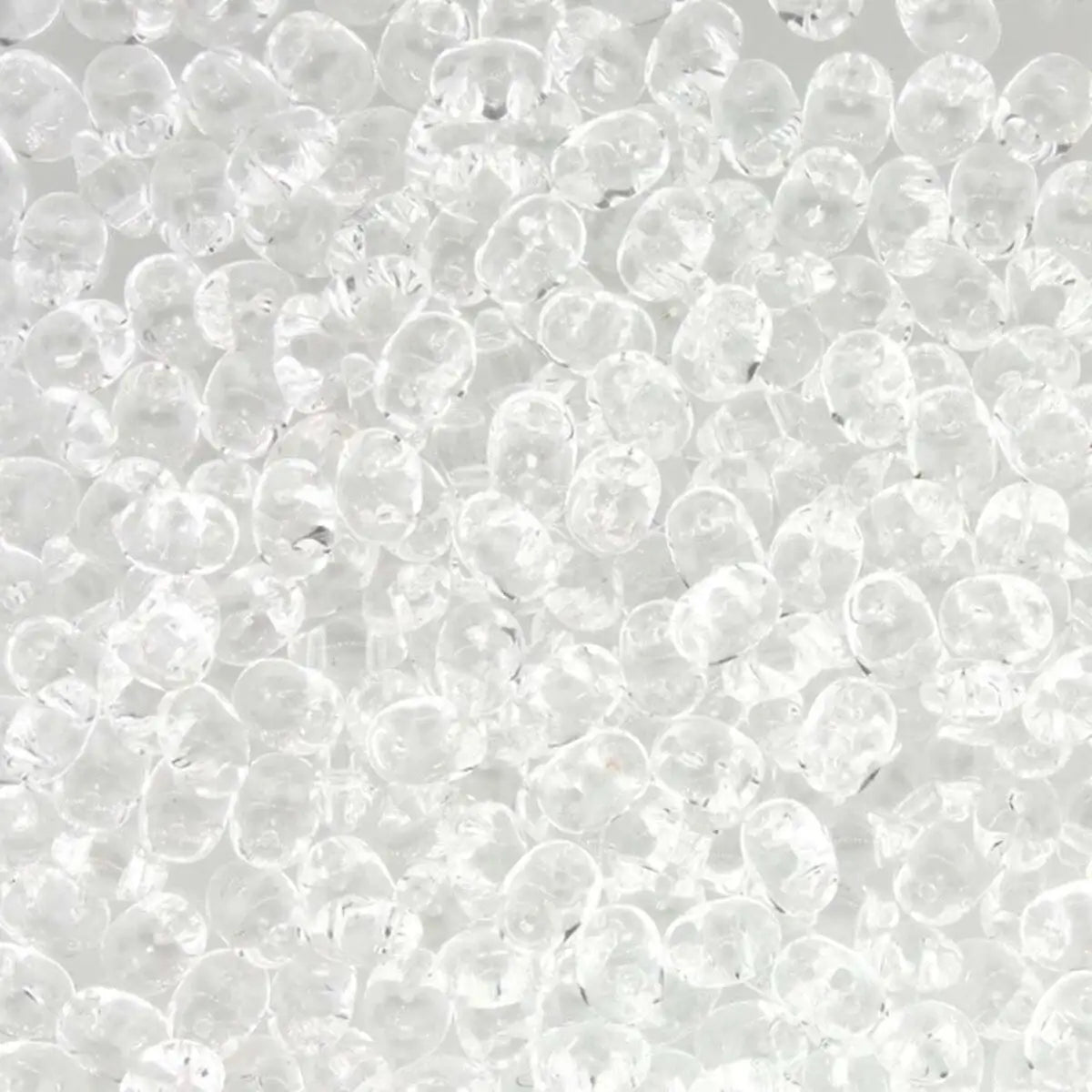 Superduo Beads, Crystal, 10g.