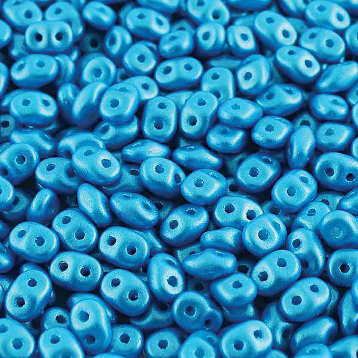 Superduo Beads, Pearl Shine Azuro, 10g.