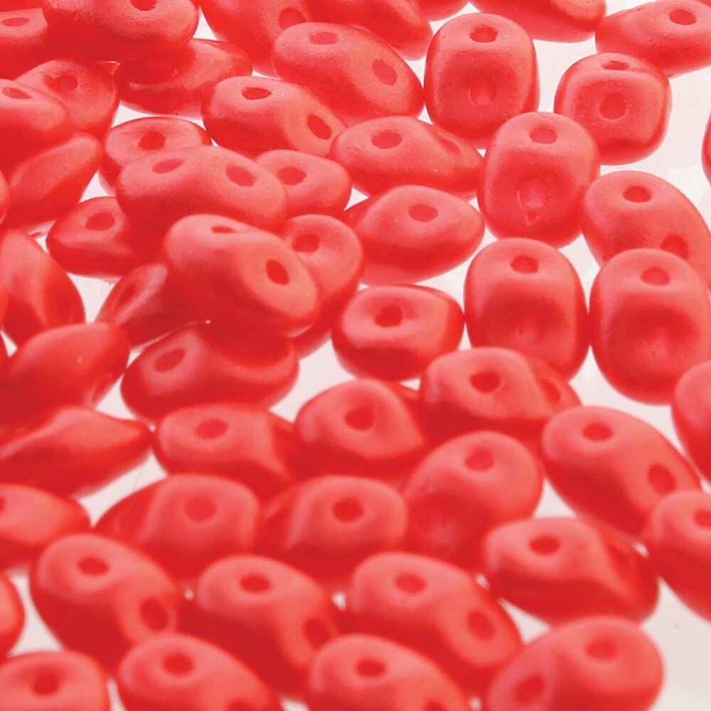 Superduo Beads, Tutti Frutti Cherry, 10g.