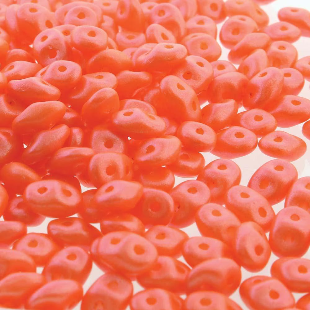 Superduo Beads, Tutti Frutti Cantaloupe