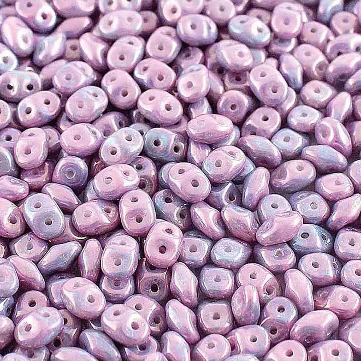 Superduo Beads, Nebula Chalk, 10g.