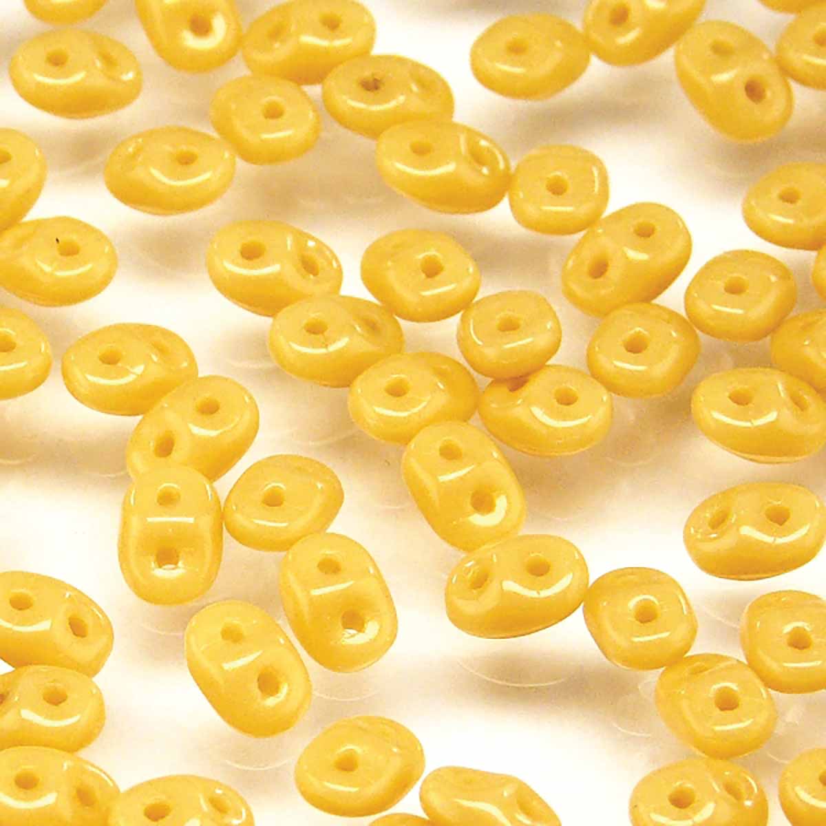 Superduo Beads, Opaque Beige, 10g.