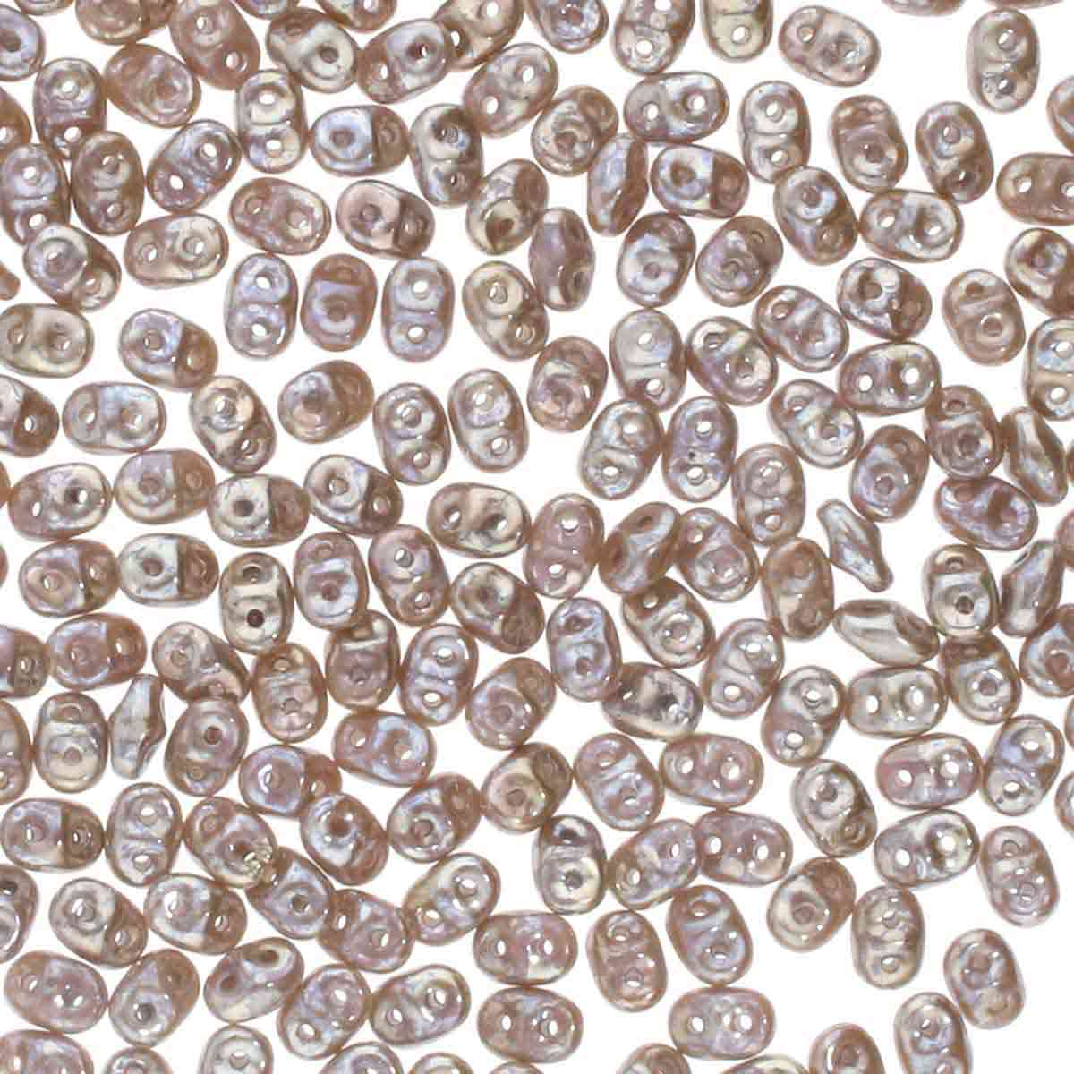 Superduo Beads, Violet Rembrandt, 10g.
