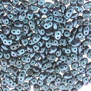 Superduo polychrome blue denim