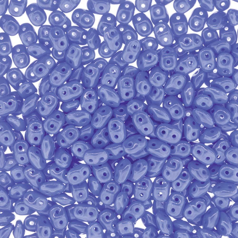 Superduo Beads, Opaque Blue, 10g.
