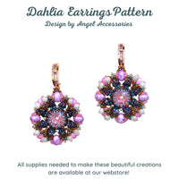 Dahlia Earrings Pattern by Angel Accessories