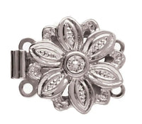 Claspgarten, Daisy Mae 1 or 2-Strand Box Clasp, 2 Finishes - The Argus Collection