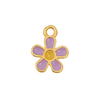 Daisy Pendant or Charm,24K Gold Plated, 2 Pcs - The Argus Collection