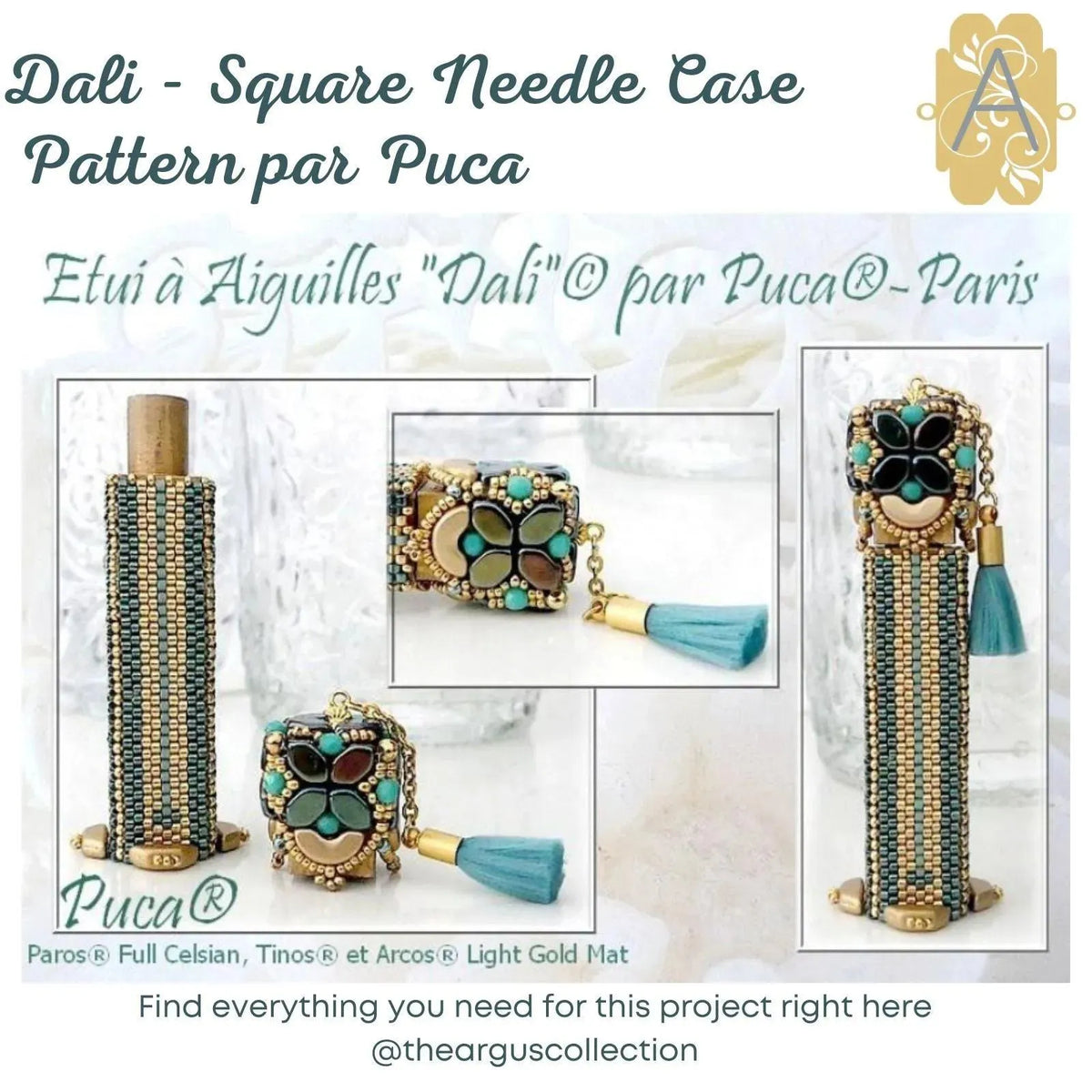 Dali Square Needle Case Pattern par Puca - The Argus Collection