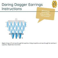 Daring Dagger Earrings Pattern - The Argus Collection