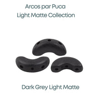 Arcos par Puca Beads, Light Matte Collection, 8 Colors