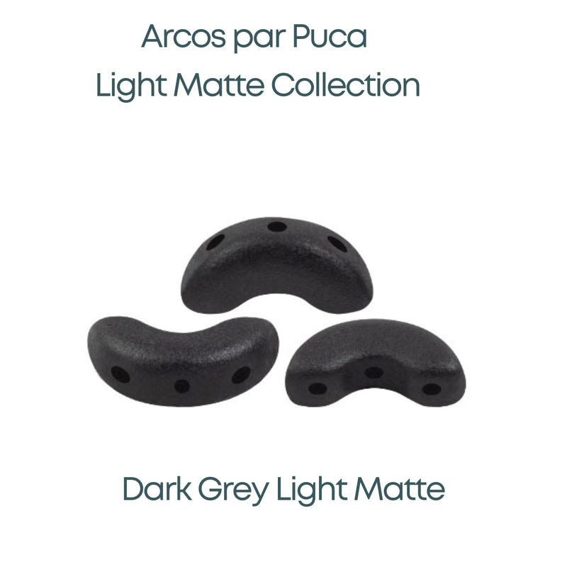 Arcos par Puca Beads, Light Matte Collection, 8 Colors