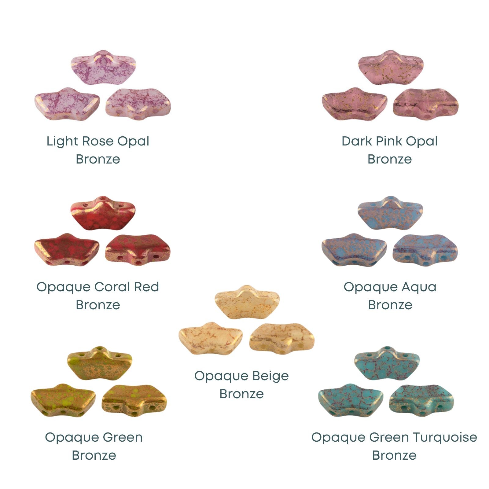 Delos Beads par Puca, Bronze Coat, 5g & 20g