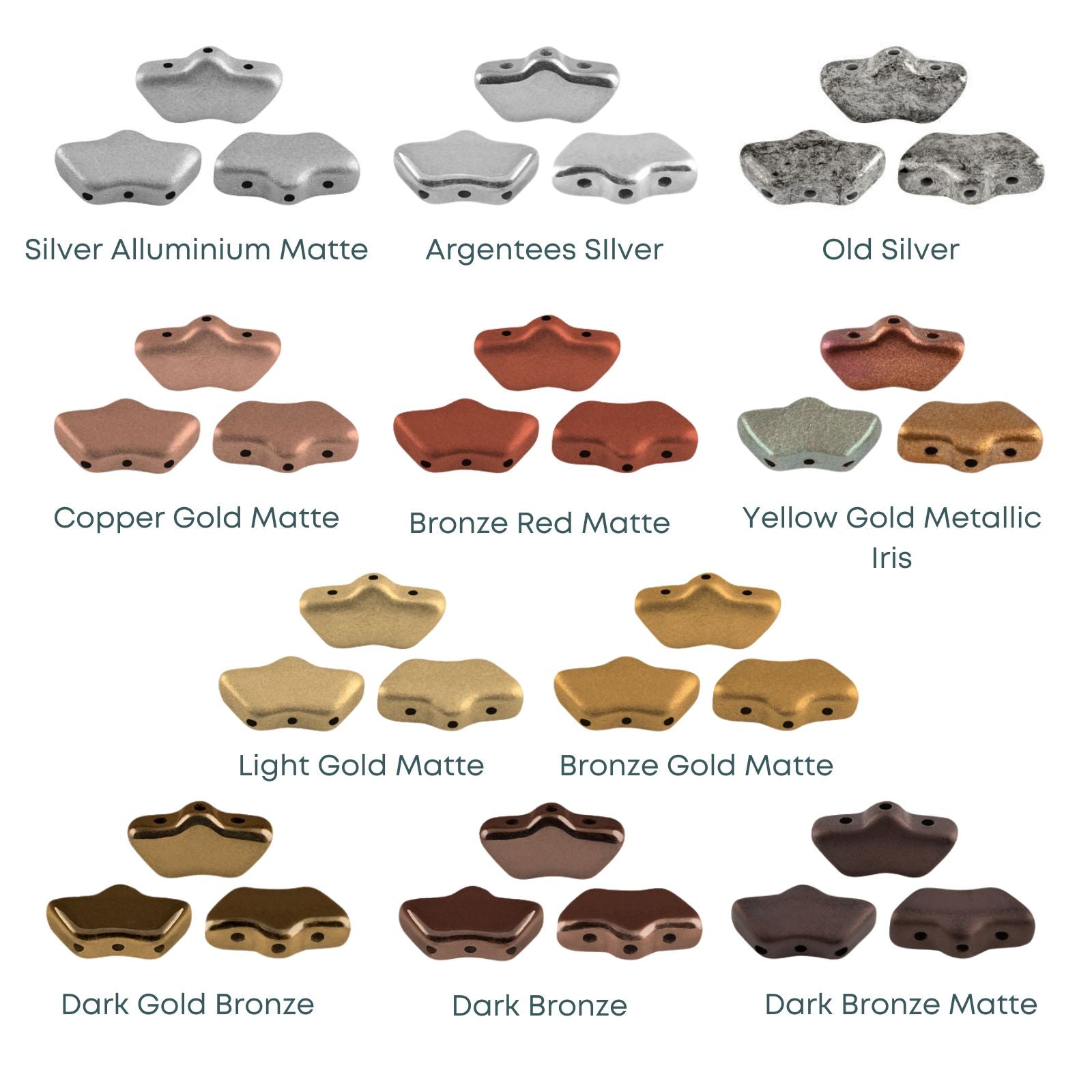 Delos Beads par Puca, Metals, 5g & 20g