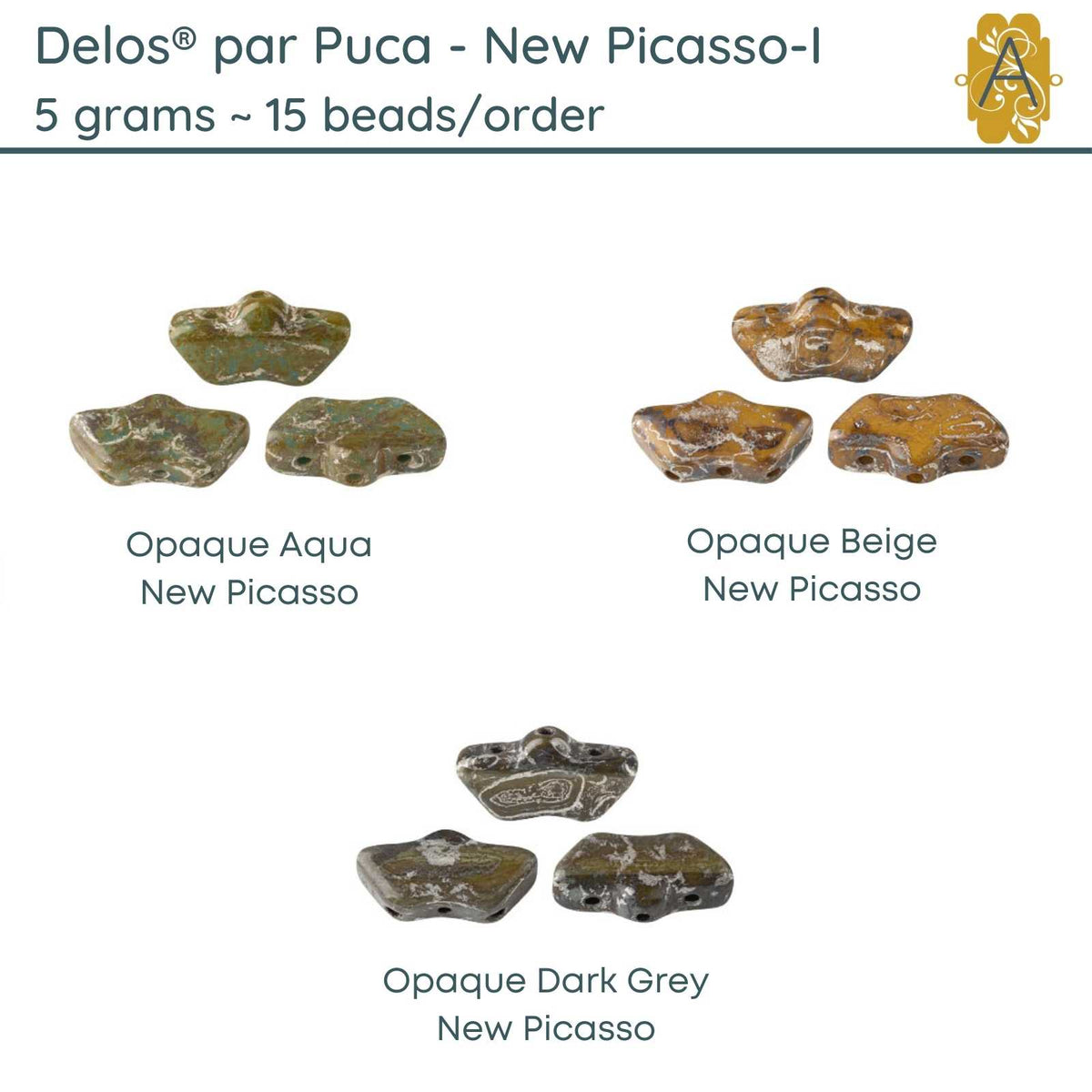 Delos par Puca, 5g, New Picasso Collection I, 3 Colors