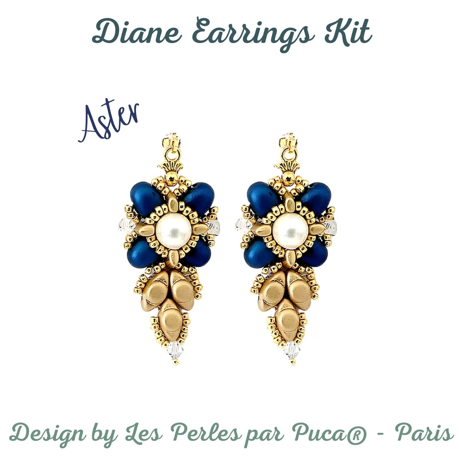 Diane Earrings Bead Kits, 8 Colors