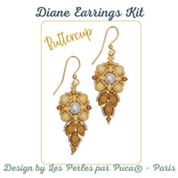 Diane Earrings Bead Kits, 8 Colors