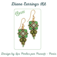 Diane Earrings Bead Kits, 8 Colors