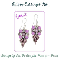 Diane Earrings Bead Kits, 8 Colors