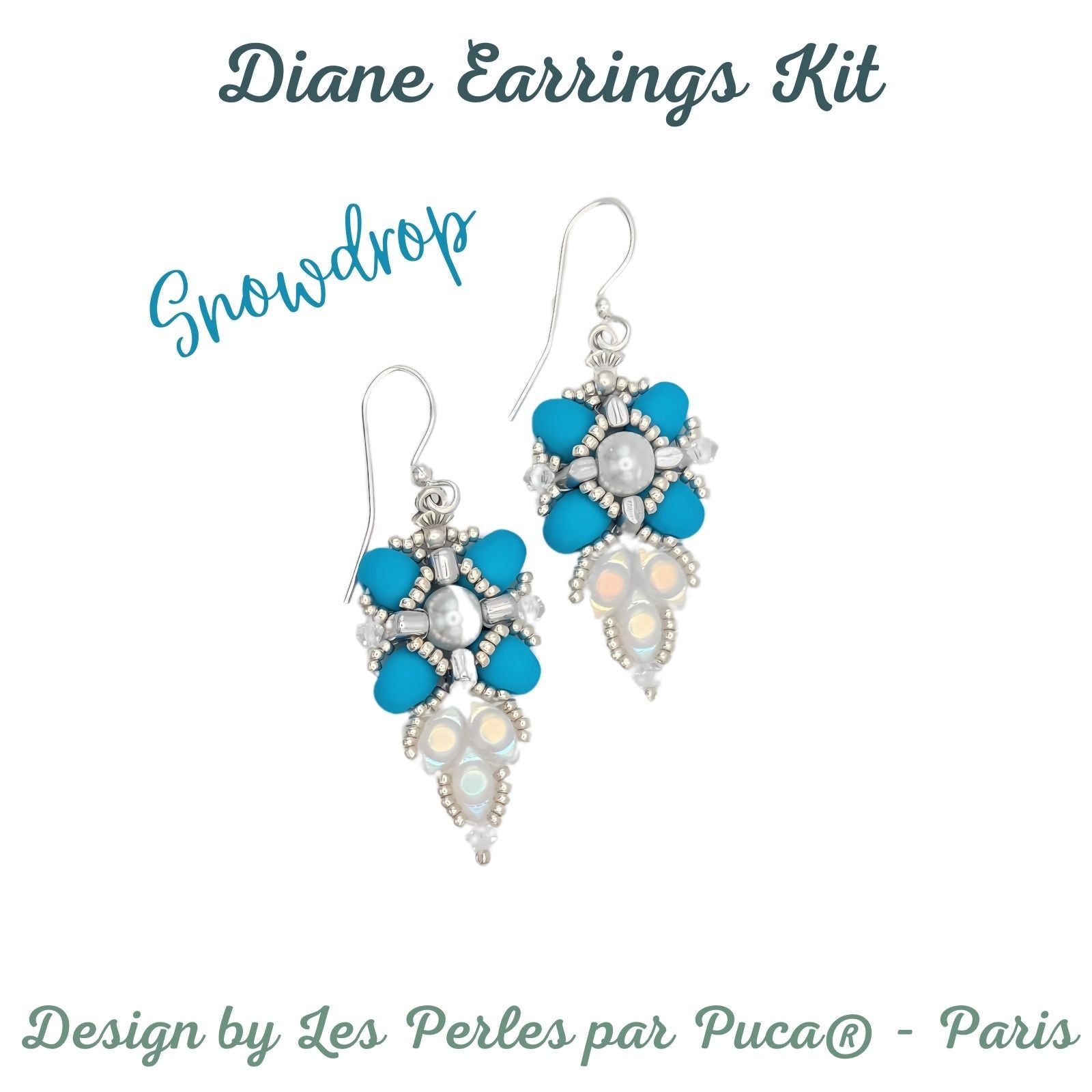 Diane Earrings Bead Kits, 8 Colors