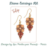 Diane Earrings Bead Kits, 8 Colors