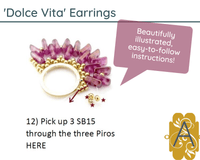 Dolce Vita Earrings Pattern par Puca - The Argus Collection