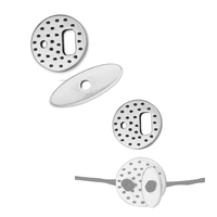 Mini-Circle Dotty Toggle Clasp for Cord or Leather