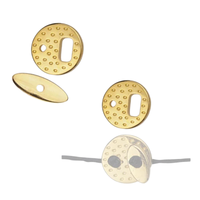 Mini-Circle Dotty Toggle Clasp for Cord or Leather