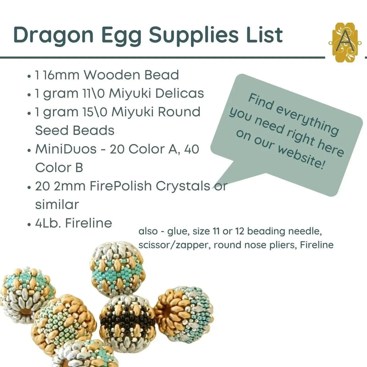Dragon Egg Beaded Beads, by Sharri Moroshok - The Argus Collection