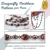 Dragonfly Necklace Pattern par Puca - The Argus Collection