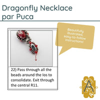 Dragonfly Necklace Pattern par Puca - The Argus Collection