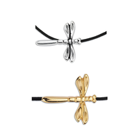Dragonfly Slider for 1.5mm Round Leather Cord