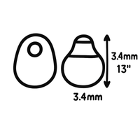 Miyuki Drop Beads 3.4mm, DP-402F, Matte White, 10g