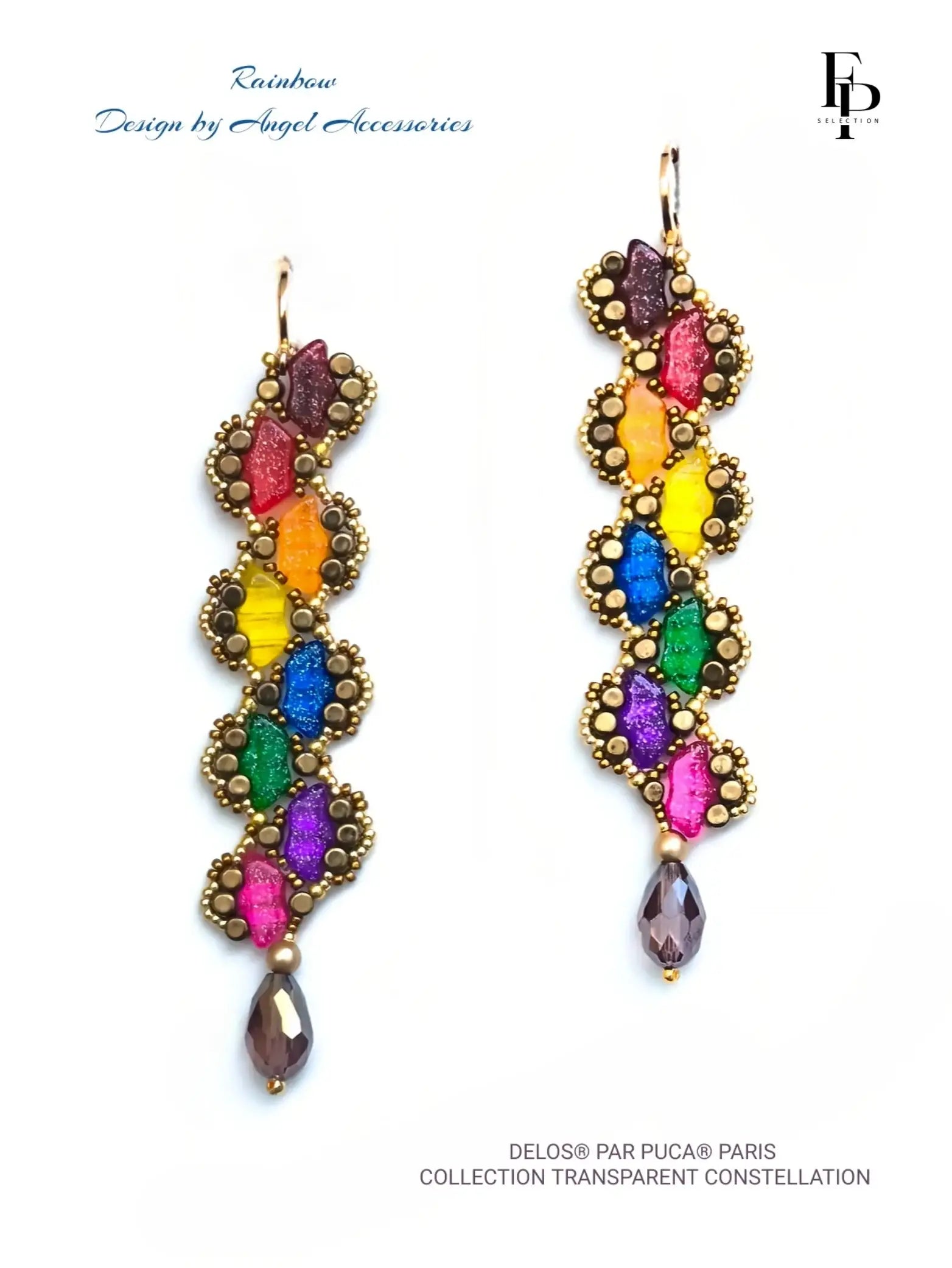 Rainbow Earrings Pattern by Angel Accessories - Rainbow Earrings Pattern by Angel Accessories - Default Title , The Argus Collection