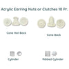 Bead-ssentials ®, Acrylic Earring Nuts, Backs or Clutches, 4 Styles - The Argus Collection