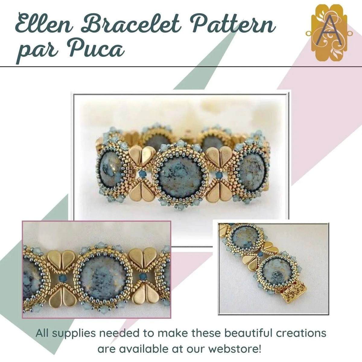 Ellen Bracelet Pattern Par Puca - The Argus Collection