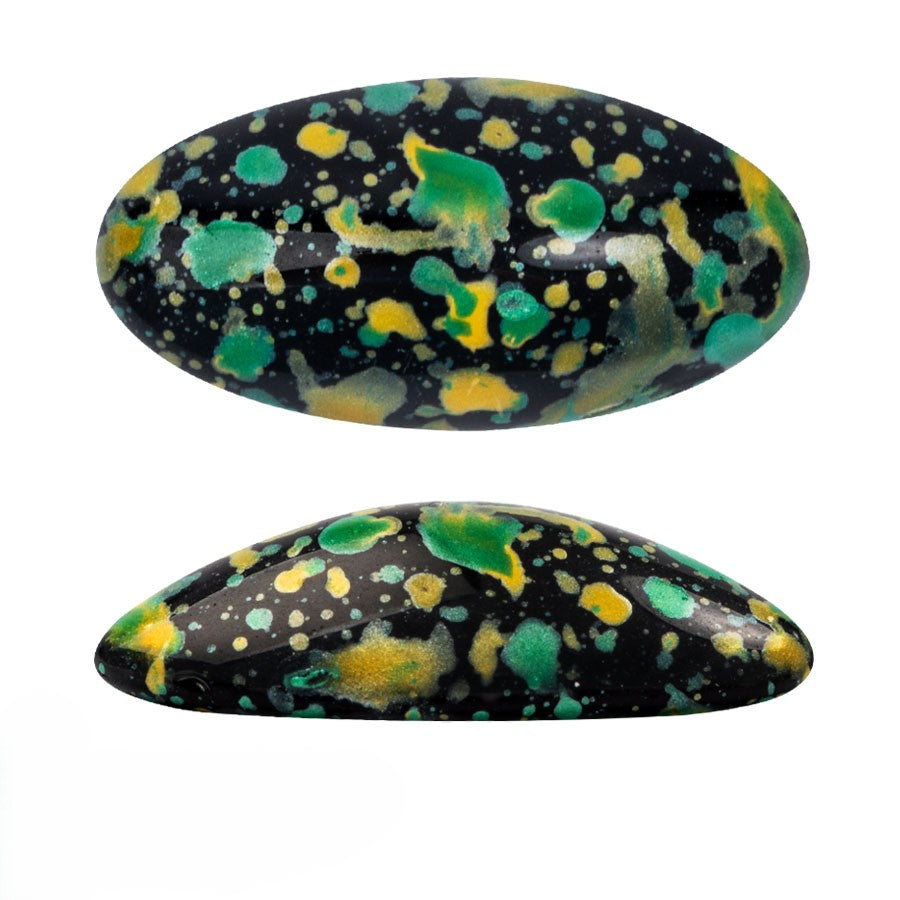 Athos-3 hole Beads par Puca, Enamel, 2 pcs & 10 pcs