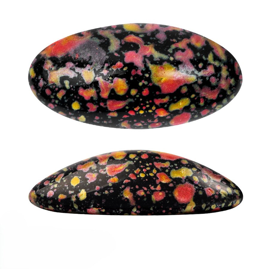 Athos-3 hole Beads par Puca, Enamel, 2 pcs & 10 pcs