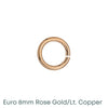 Euro 8mm Jump Rings, 18 Gauge, 20 Pcs.