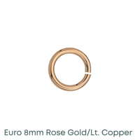 Euro 8mm Jump Rings, 18 Gauge, 20 Pcs.