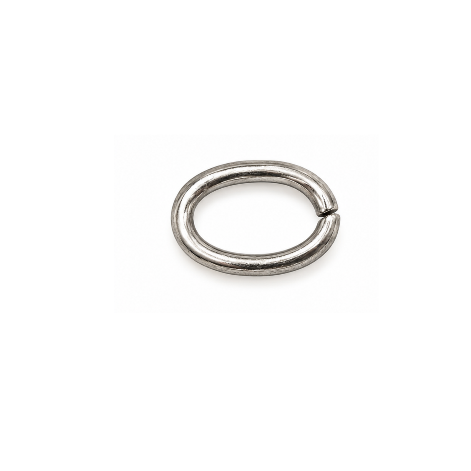 Euro Small Oval Jump Ring in Antique Silver finish, 22 gauge, 4x3mm O.D.