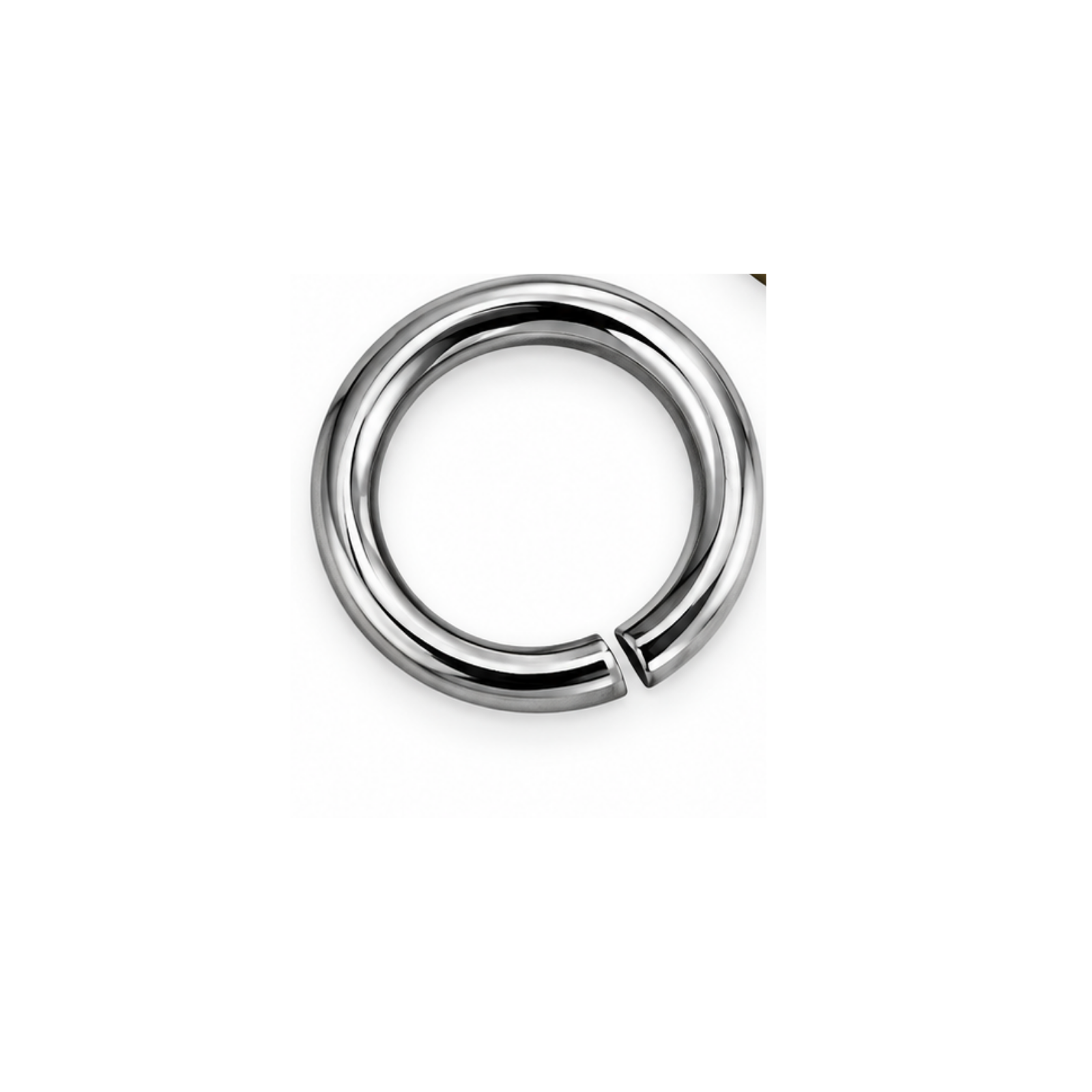 Euro 8mm Round Open Jump Ring in Antique Silver finish, 18 gauge.