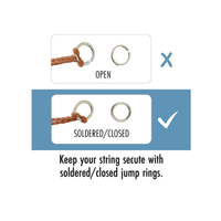 Euro Round Open Jump Rings, 316 Stainless Steel, 20 Gauge, 8mm O.D., 25 Pieces
