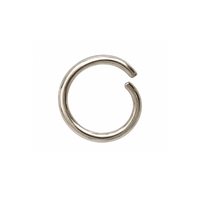 Euro Round Open Jump Rings, 316 Stainless Steel, 20 Gauge, 8mm O.D., 25 Pieces