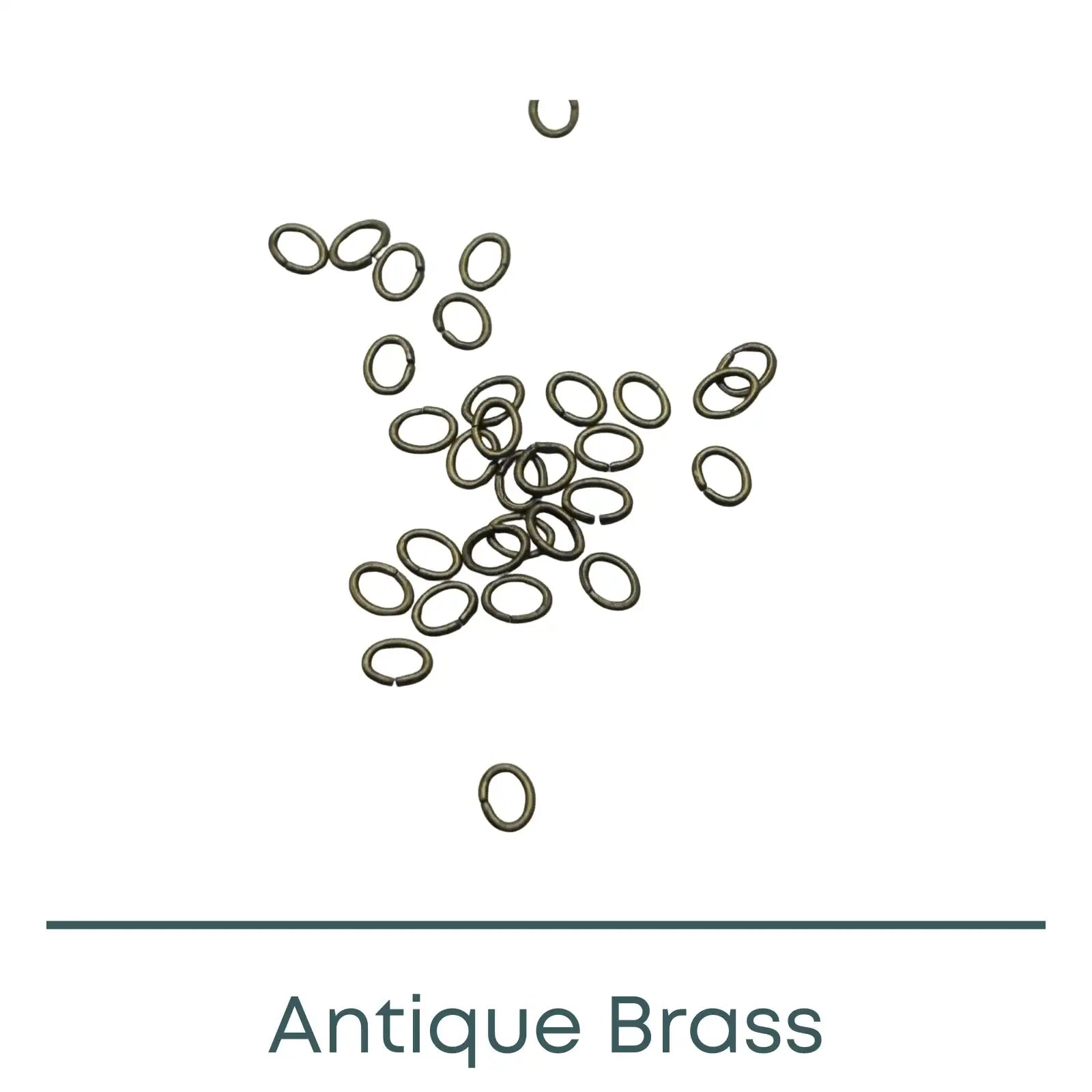 Euro Small Oval Jump Rings, 22 Gauge, 55 Pcs