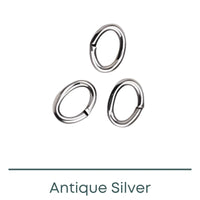 Euro Small Oval Jump Rings, 22 Gauge, 55 Pcs