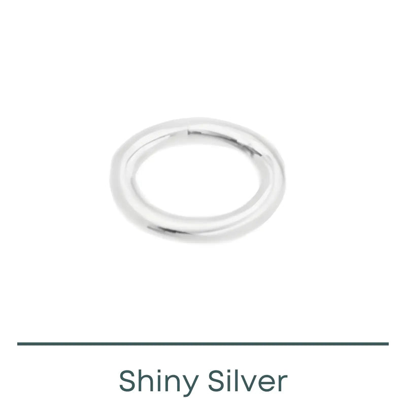 Euro Small Oval Jump Rings, 22 Gauge, 55 Pcs