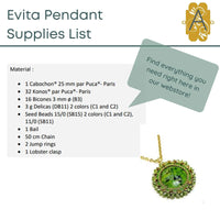 Evita Pendant Pattern par Puca - The Argus Collection